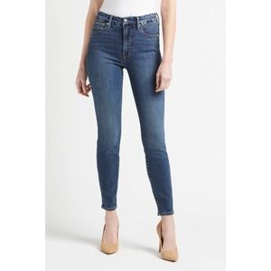 Good American Good Legs Jeans Women's 16 Deep V High Rise Skinny Leg Stretch